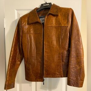 Leather Jacket with Side Pockets
